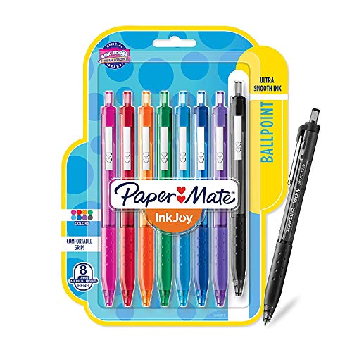 Mate 1945921 InkJoy 300RT Retractable Ballpoint Pens, Medium Point, Assorted Colors, 8 Count, Pack of 10
