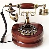 アンティーク電話機 201 ヨーロッパ風 装飾電話機 プッシュ式 骨董品 クラシック レトロ調 電池不要