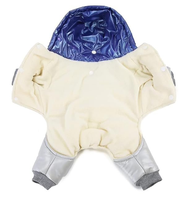 Foto 5 de 7 de Abrigo para Perros Chaqueta a Prueba de Viento Abrigo para Clima Frío Ropa Gruesa de Invierno Cálido Abrigo…