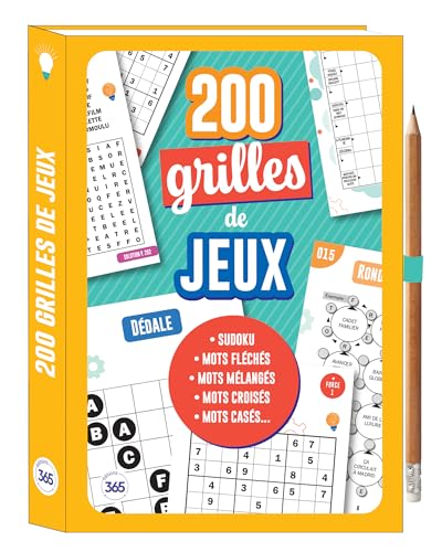 200 grilles de jeux - un crayon offert