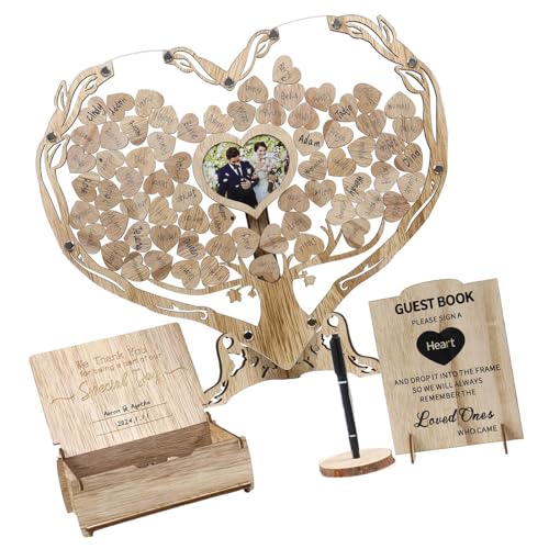 Boîte à souvenirs de mariage pour conserver les vœux des invités - 2