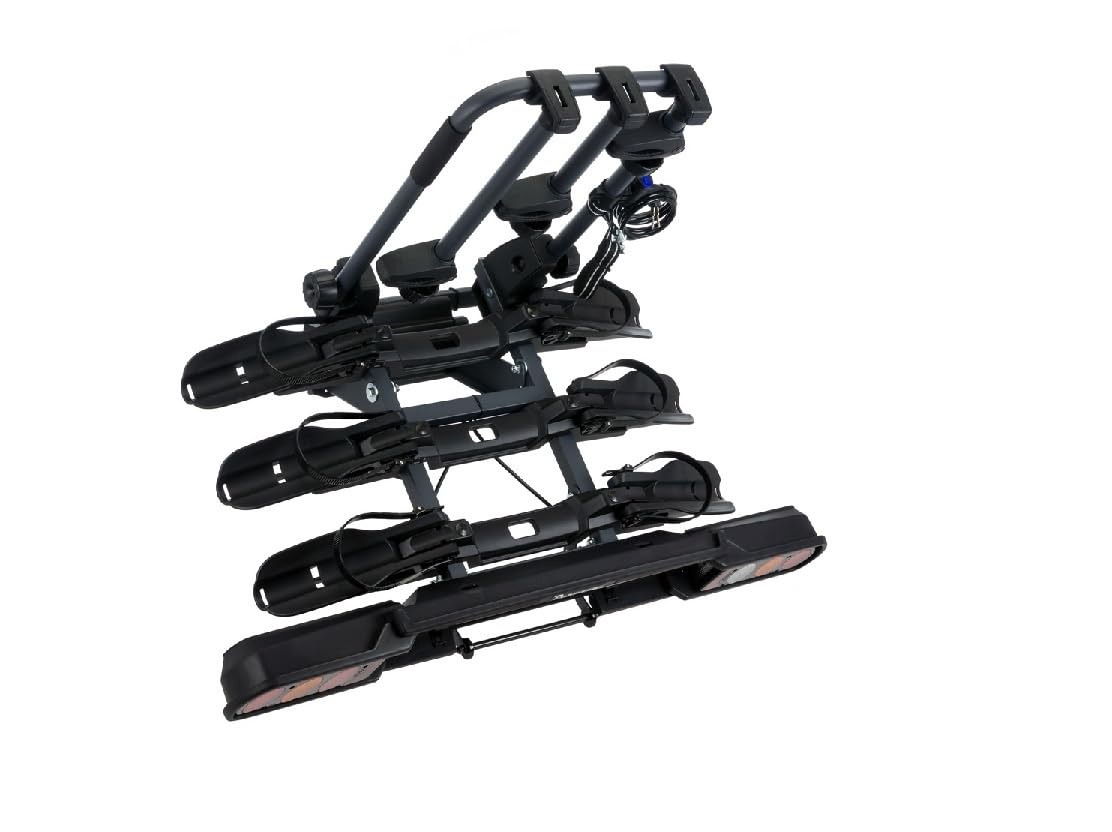 Peruzzo Instinct bagażnik rowerowy do Tesli, 3 rowery / 2 rowery elektryczne, maks. 60 kg, przechylany, czarny