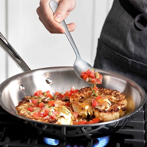 Image of All-Clad D3 3-Ply Stainless Steel Cookware Set 14 Piece Induction Oven Broiler Safe 600F Pots and Pans Silver