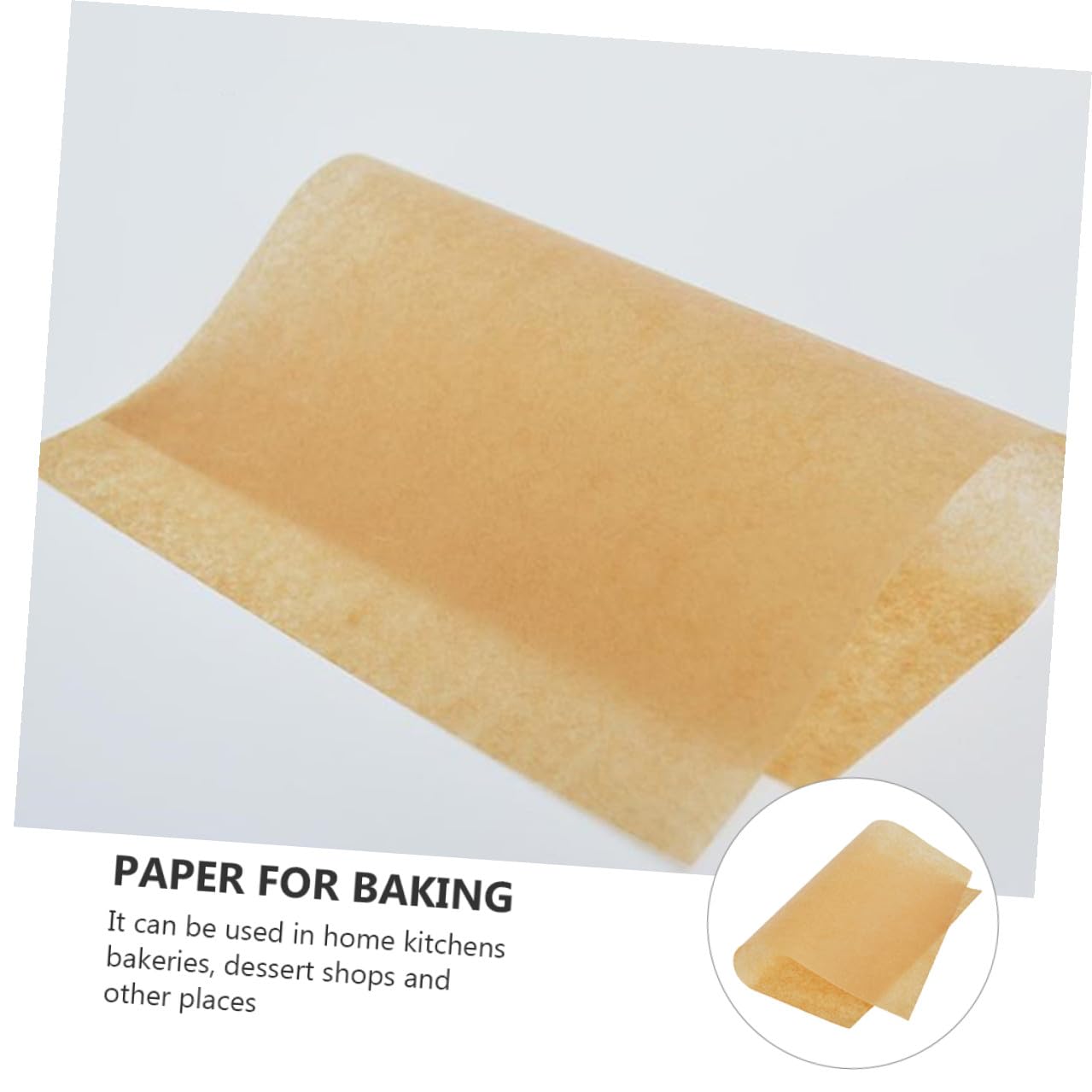 Cabilock Carta da Forno per Alimenti in Carta Kraft Naturale 30x40 Cm Resistente Alte Temperature per Cucina, Ristoranti e Barbecue, Confezione 100 Pezzi per Teglie da Forno Antiaderente