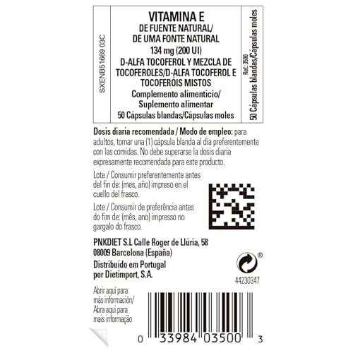 Solgar Vitamin E - Natural Source - 134 mg (200 IU) - Antioxidant - Immune System - d-Alpha Tocopherol - 50 Softgels (Packing May Vary) - Image 4