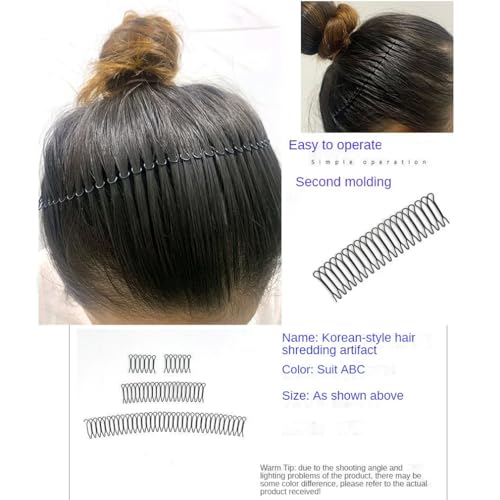 Peine fijador para cabello 4pcs sin presión en cuero cabelludo miniatura 6