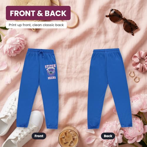 Disney Stitch Joggers for Women - Lilo & Stitch Varsity Athletic Jogger Sweatpants - Multi Print Graphic Sweatpants for Women, Officially Licensed Cobalt Blue - image 4