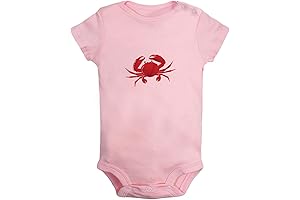 Hold Me Funny Romper, Animal Crab Pattern Jumpsuit, Newborn Baby Bodysuit, Infant...