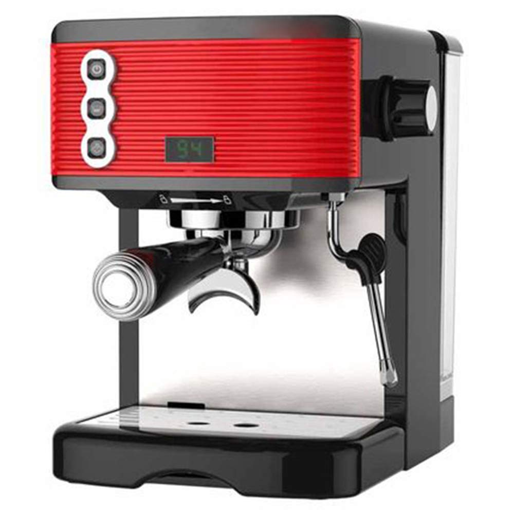Macchina da Caffe- Doppia Tecnologia di Controllo Della Temperatura Caldaia a Vapore Tipo Vortex Serbatoio dell'acqua di Grande Capacità da 1,7 Litri Vassoio Staccabile 1450W, Nero