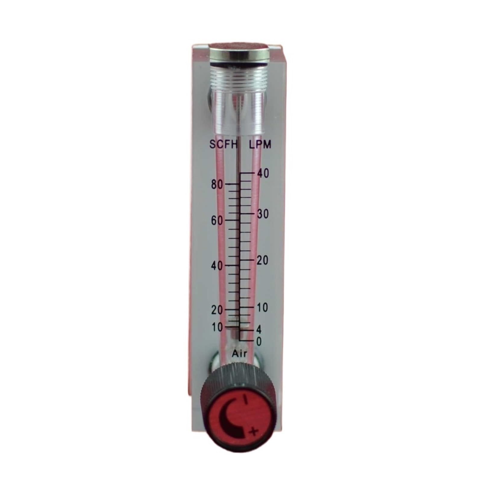 Caudalímetro acrílico tipo Panel LZM-6T 4-40LPM/10-80SCFH con ajuste de graves lve hembra G1/4 "macho M18 * 1,5