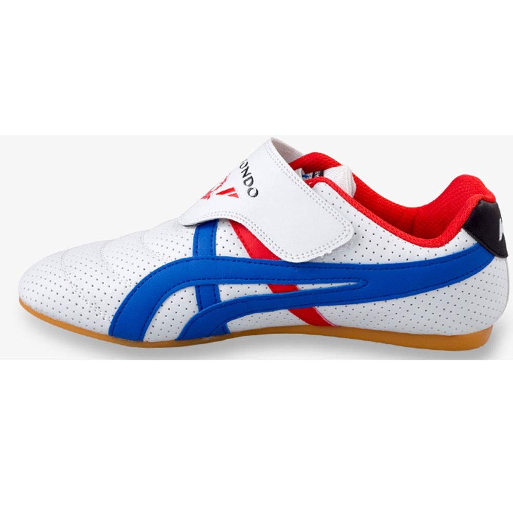 Meng Zapatillas de Taekwondo Antideslizantes Zapatos de Artes Marciales (Color : White, Size : 42)