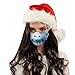 Produktbild LEEDY 50PC Mundabdeckungs für Erwachsene Weihnachten Santa Elk Print Einweg-3 Layer Ohrring Gesichtsschals