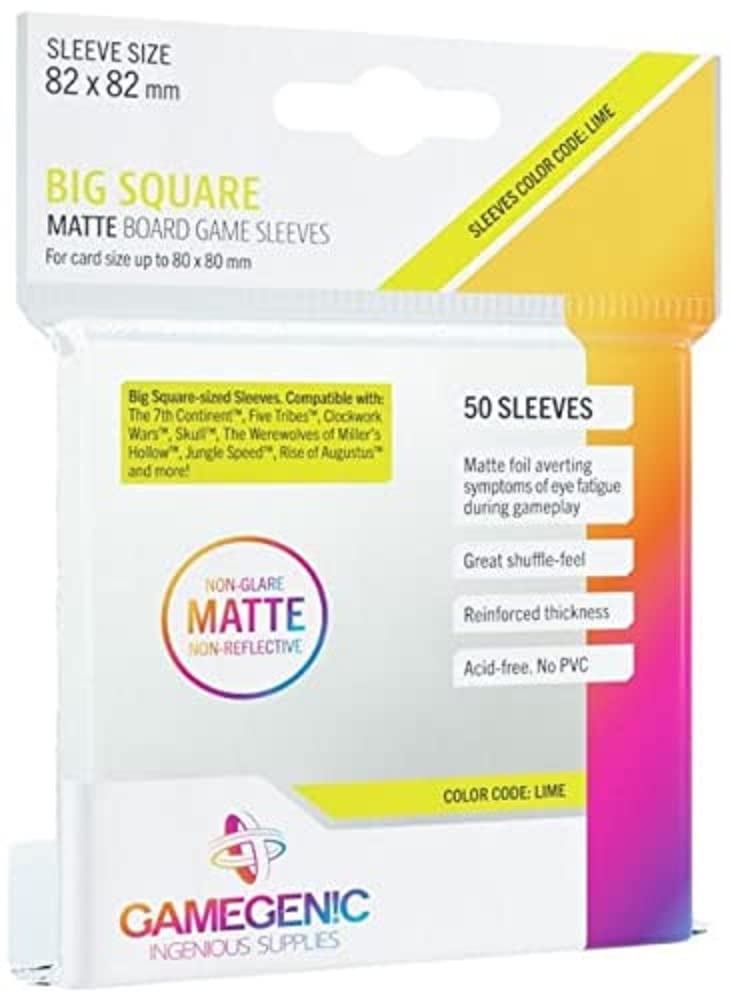Matte Sleeves: Big Square (82 x 82 mm)