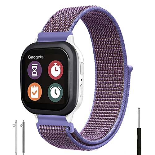 Image of Replacement Kids Band for Gizmo Watch, Breathable Hook Loop Nylon Strap Watch Band with Quick Release Pins Compatible with Verizon Gizmo Watch 2 /1