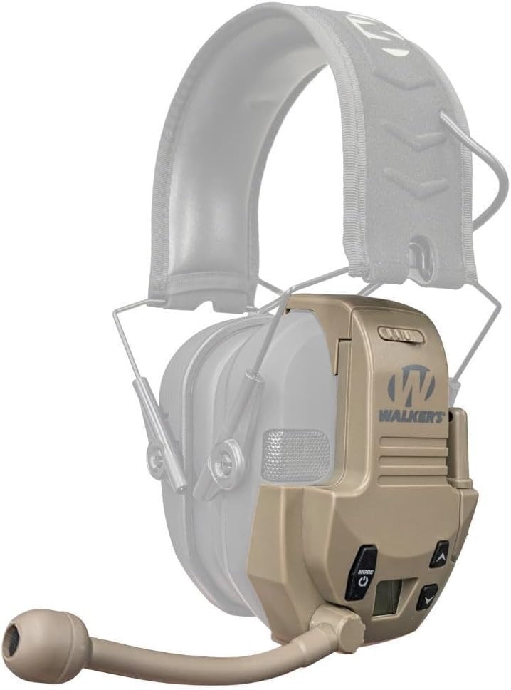 Walker's Razor Walkie Talkie Attachment mounted on a Razor muff