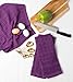 DII Basic Terry Collection Windowpane Dishtowel Set, 16x26, Eggplant Solid, 4 Piece