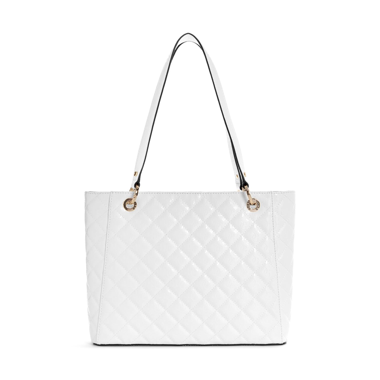 Borsa donna Guess a spalla Bessey noel tote 2 comparti white BS25GU33 GG952225 Grande