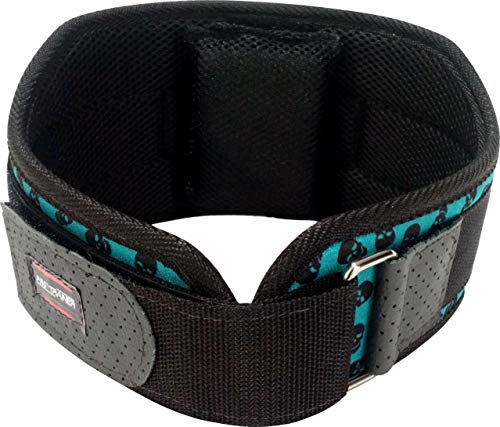 Cinto Caveira Azul Treino Feminino Musculação Crossfit (200, PP)