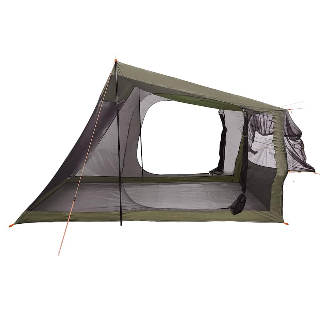 Tenda per auto impermeabile per 2 persone, verde oliva, tenda da campeggio per auto con poliestere rivestito in PU, cuciture sigillate e telo di base, facile da montare con aste e cinghie