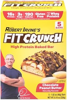 Chef Robert Irvine's, Baked Bar High Protein Chocolate Peanut Butter, 5 Count