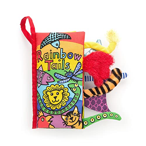 Image of Jellycat Rainbow Tails: A Soft Activity Baby Book Children's Book - Baby Gift