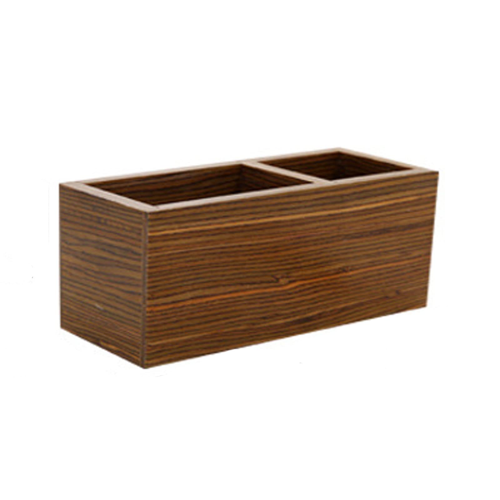 Portalápices para Escritorio, portalápices, portalápices para Escritorio de Oficina, Escuela, hogar, 16,5 x 7,3 x 7,5 cm, marrón (marrón 16,5 x 7,3 x 7,5 cm)