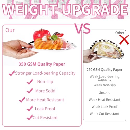 Image of Grencian 96Pcs Last Rodeo Bachelorette Party Decorations,Serves 24 | Pink Silver Disco Cowgirl Plates Napkins Let's Go Girls Tableware Set for Nashville Western Bridal Baby Shower Bday Supplies