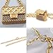 OONAISE Gold Chain Belt for Women with Mini Purse - Adjustable 42