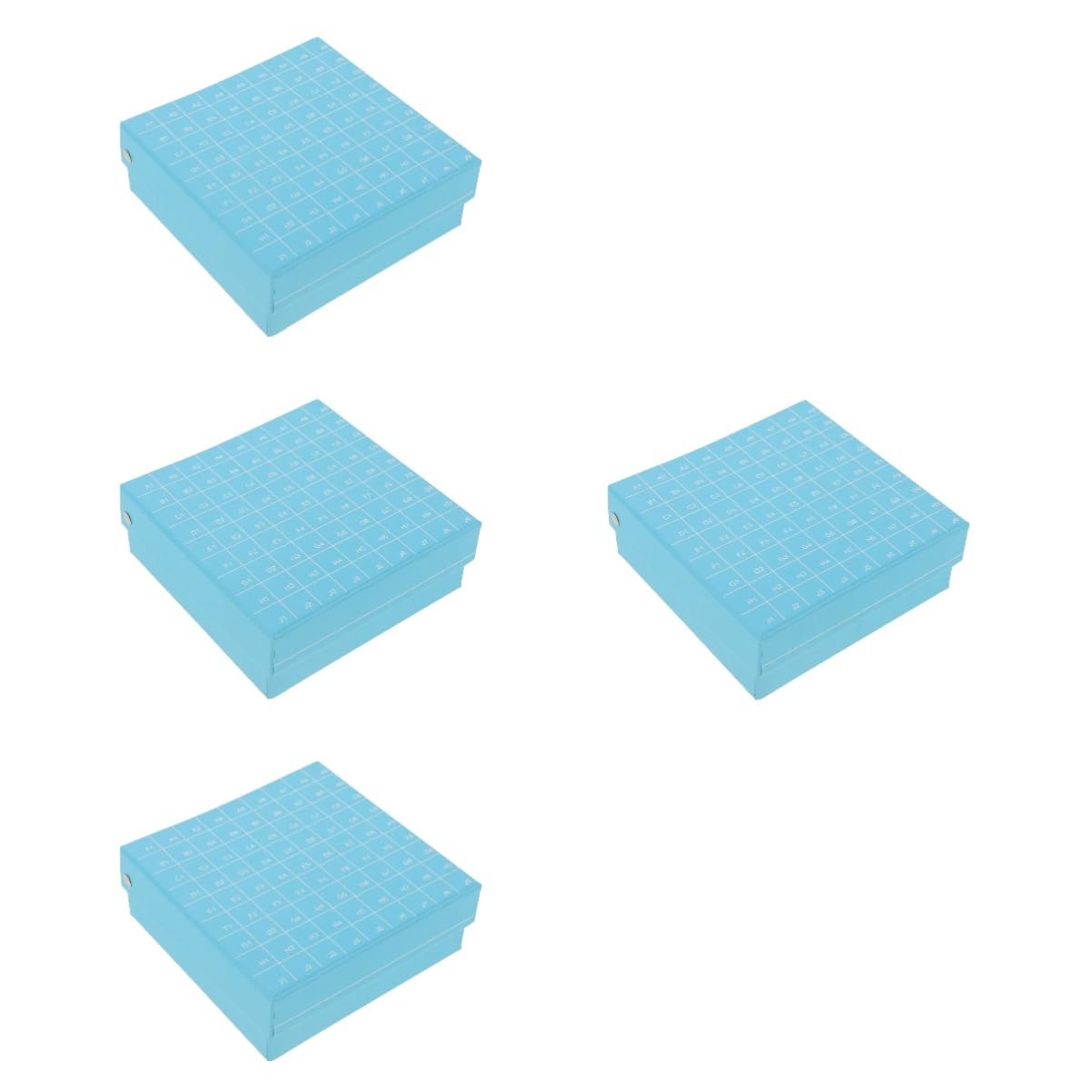 CIYODO 4pcs Freezer Microcentrifuge Tube Storage Holder Lab Tube Holder Caps Box