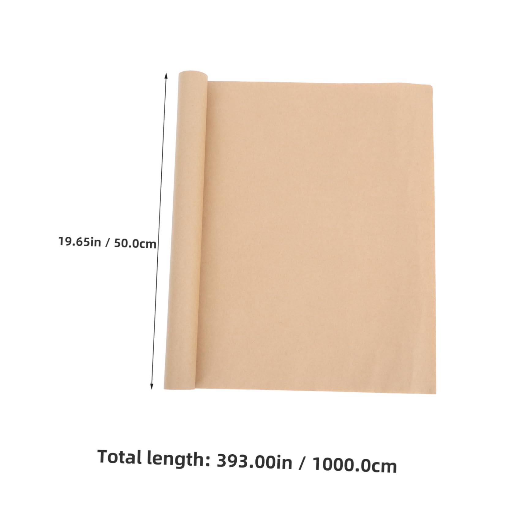 Gadpiparty Brown Wrapping Paper Roll for Craft Floral Bouquet Wrapping Vintage Art Large Paper Roll for Packing Shipping Table Covering