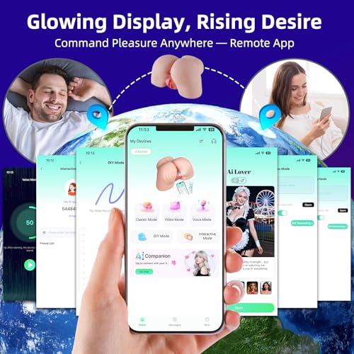 Image of Male Masturbator Male Sex Toys for Men Sex Dolls - 9 Vibration Pocket Pussy 2 Holes Realistic Sex Doll Sex Toy, 5.7 LB APP Lifelike Soft Butt with Vagina Anal Sex Pleasure Automatic Adult Toys Stroker