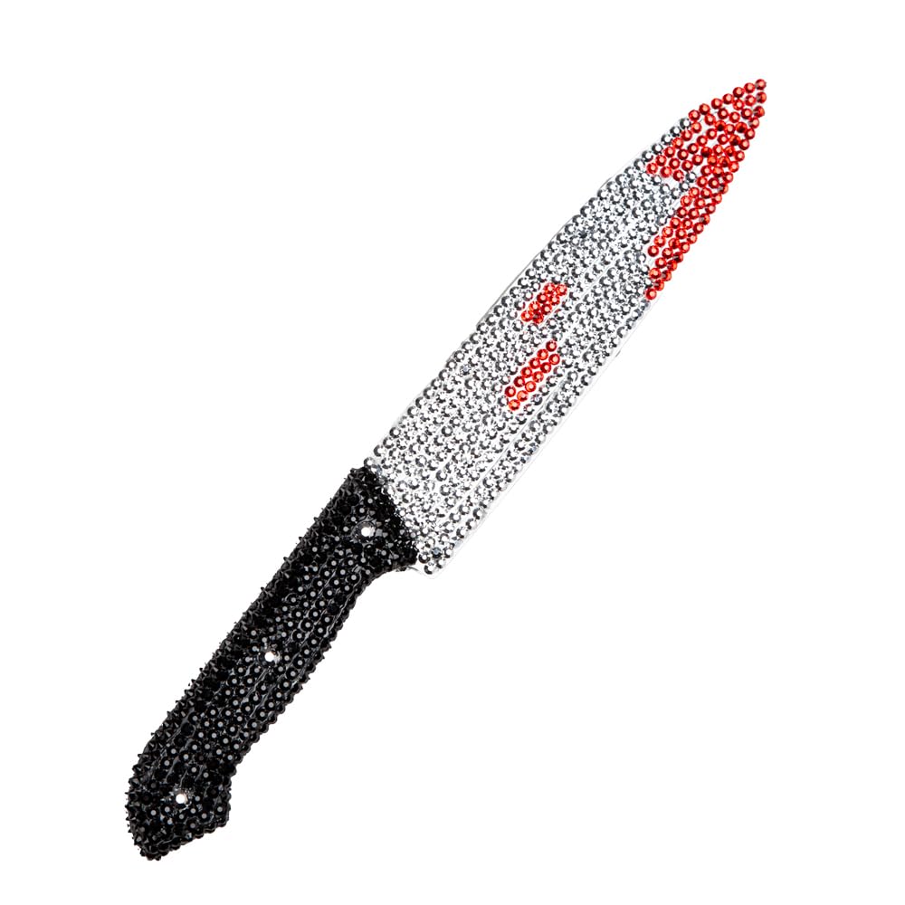 Wicked Costumes Rhinestone Knife with Blood Prop Halloween Horror Fancy Dress Accessory