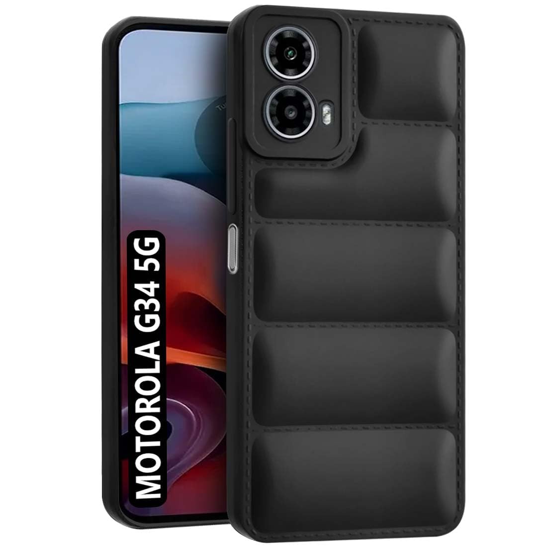‎EITANSHA Creation Back Case Cover for Moto G34 5G | Full Device Protection | Shockproof Military Grade Protection | Puff Flexible Silicone Moto G45 5G / G34 5G Back Cover (B0D1PFXJFR) Amazon Price History, Amazon Price Tracker