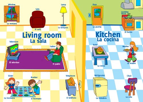 Preisvergleich Produktbild Smart Play Llc SMP34211 At Home Bilingual Learning Puzzle