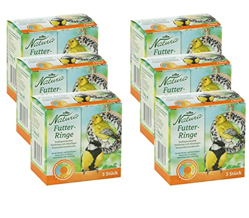Dehner Natura wildvogelvoerringen, 6 x 3 stuks, 900 g