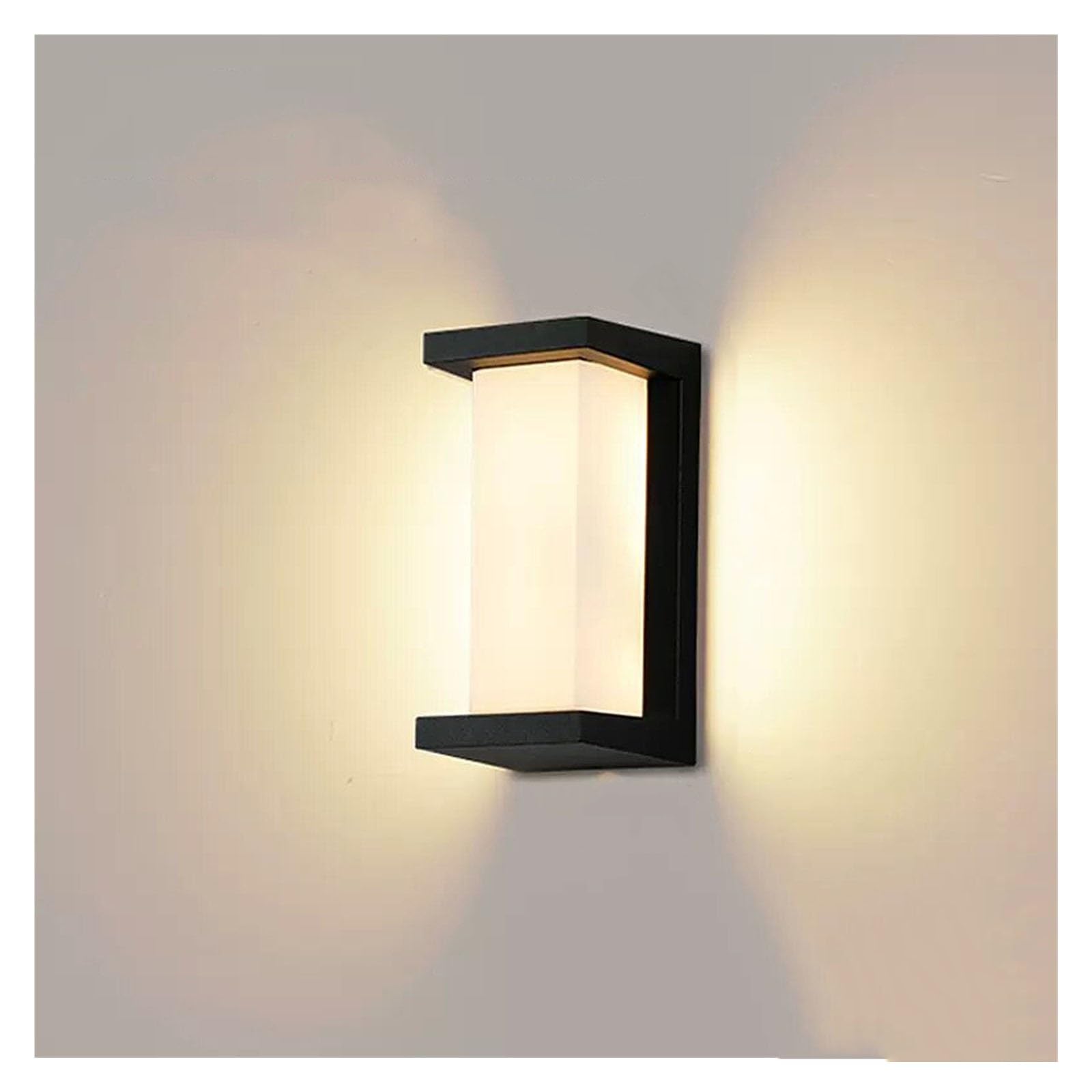 12-20W Wodoodporna zewnętrzna lampa ścienna LED z czujnikiem ruchu IP65 do oświetlenia ogrodu na balkonie na werandzie AC220V/12V/24V(Natural Light 4000K,N MOTION SENSOR_VOLTAGE DC24V 12W)