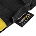 Flashpoint Empty Saddle Sandbag, Water-Resistant Cordura Nylon - (15 lb Capacity, Yellow & Black Stripes)