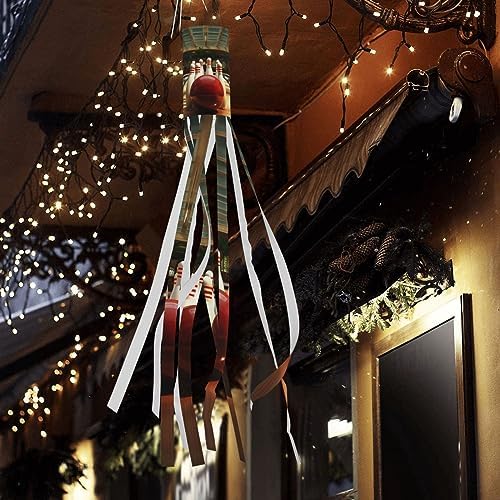 Bowling Club Halloween Windsock with LED Lights Durable Hanging D...