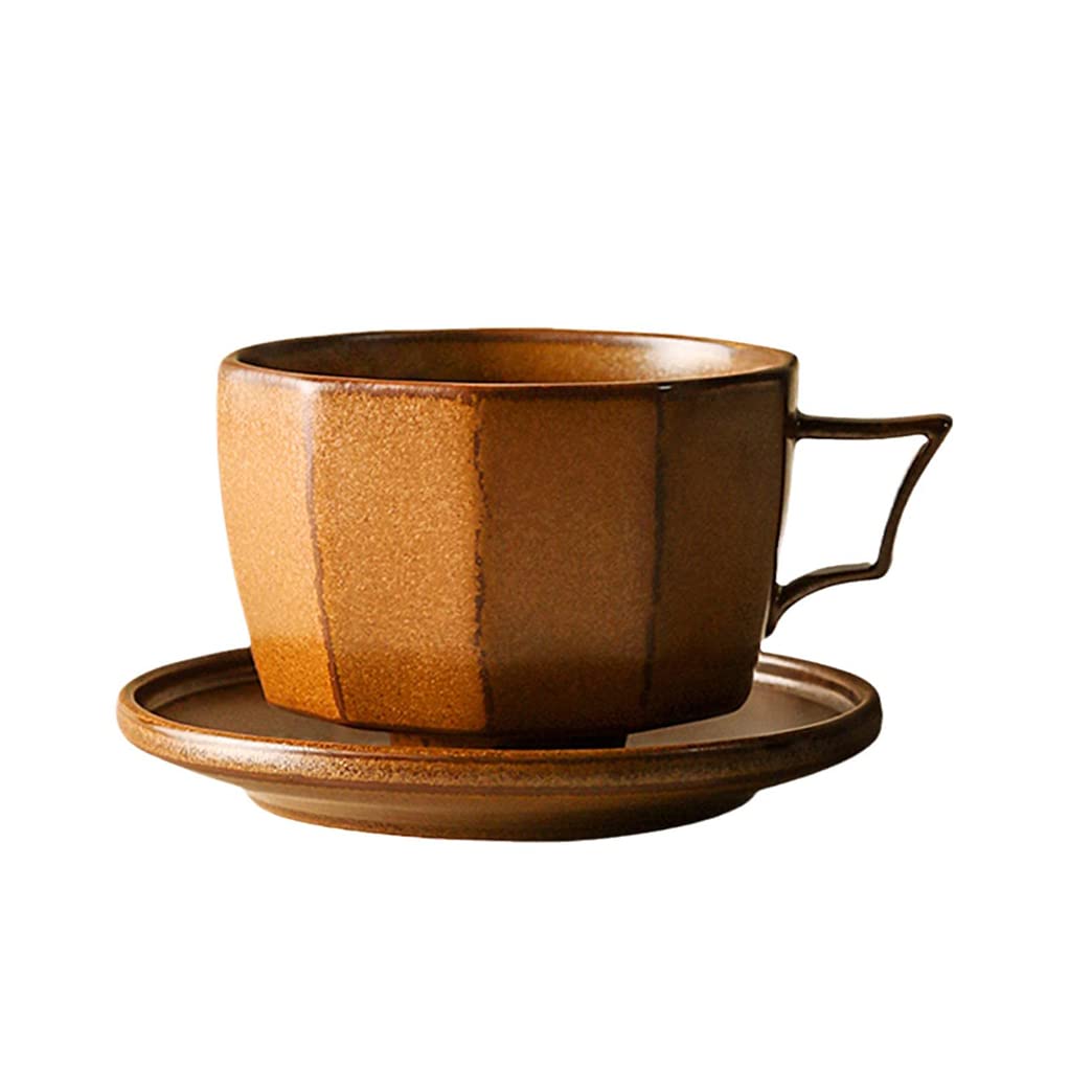 Nowoczesny kubek do kawy z porcelany kostnej, duży ceramiczny kubek do herbaty zarówno gorący, jak i zimny napój szeroka podstawa filiżanka do kawy do biura i domu, nadaje się do kuchenki mikrofalowej i zmywarki, kubki prezent pomarańczowy-A
