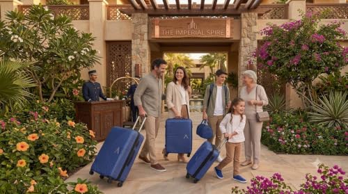 Image of Aristocrat Phantom Set of 3 (Cabin+Medium+Large) Trolley Bag, 55+66+76Cm | Combination Lock | 8 Wheels | 3 Years International Warranty