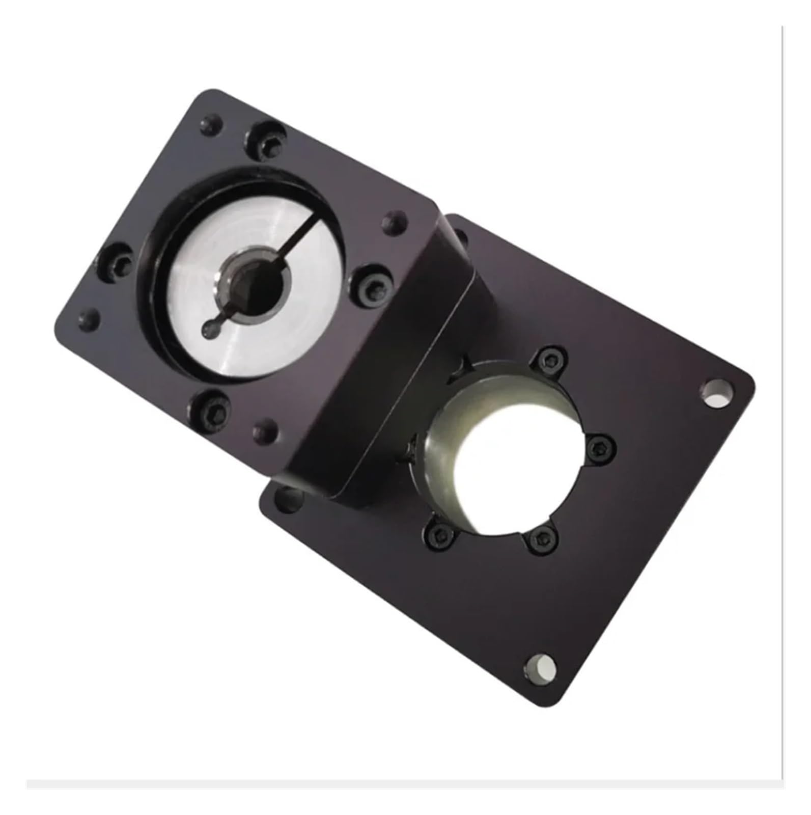 Hohler Drehantrieb Verhältnis 5:1 10:1 hohle rotierende Plattform elektrischer Drehteller-Getriebe-Untersetzungsgetriebe for 42-Rahmen-Nema17-Schrittmotor-Eingangswelle 5 mm(5:1)