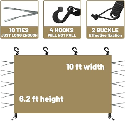 Miniatura 4 de MQoutdoor Toldo instantáneo, paredes laterales extraíbles, paredes laterales solares para tienda de campaña desplegable de 10 x 10, resistente al