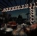 Izzy Creation 18FT Warm White LED Rope Lights Kit for Indoor/Outdoor Lighting, Waterproof Connectable 120V Plug-in, 3/8