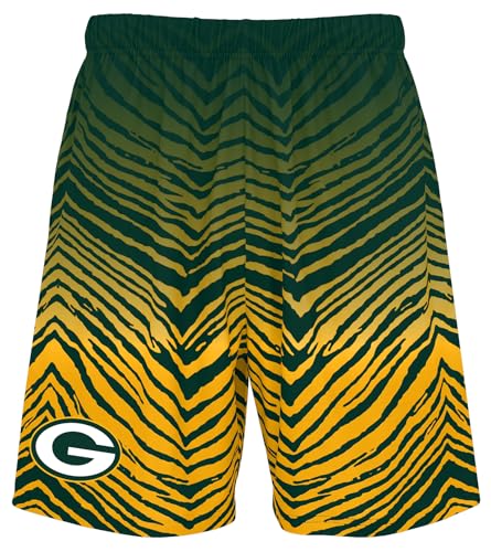 Zubaz NFL Men's Adult 7" Inseam Shorts in Vibrant Camo, Zebra, Confetti and Fade Styles (Small - 3XL)