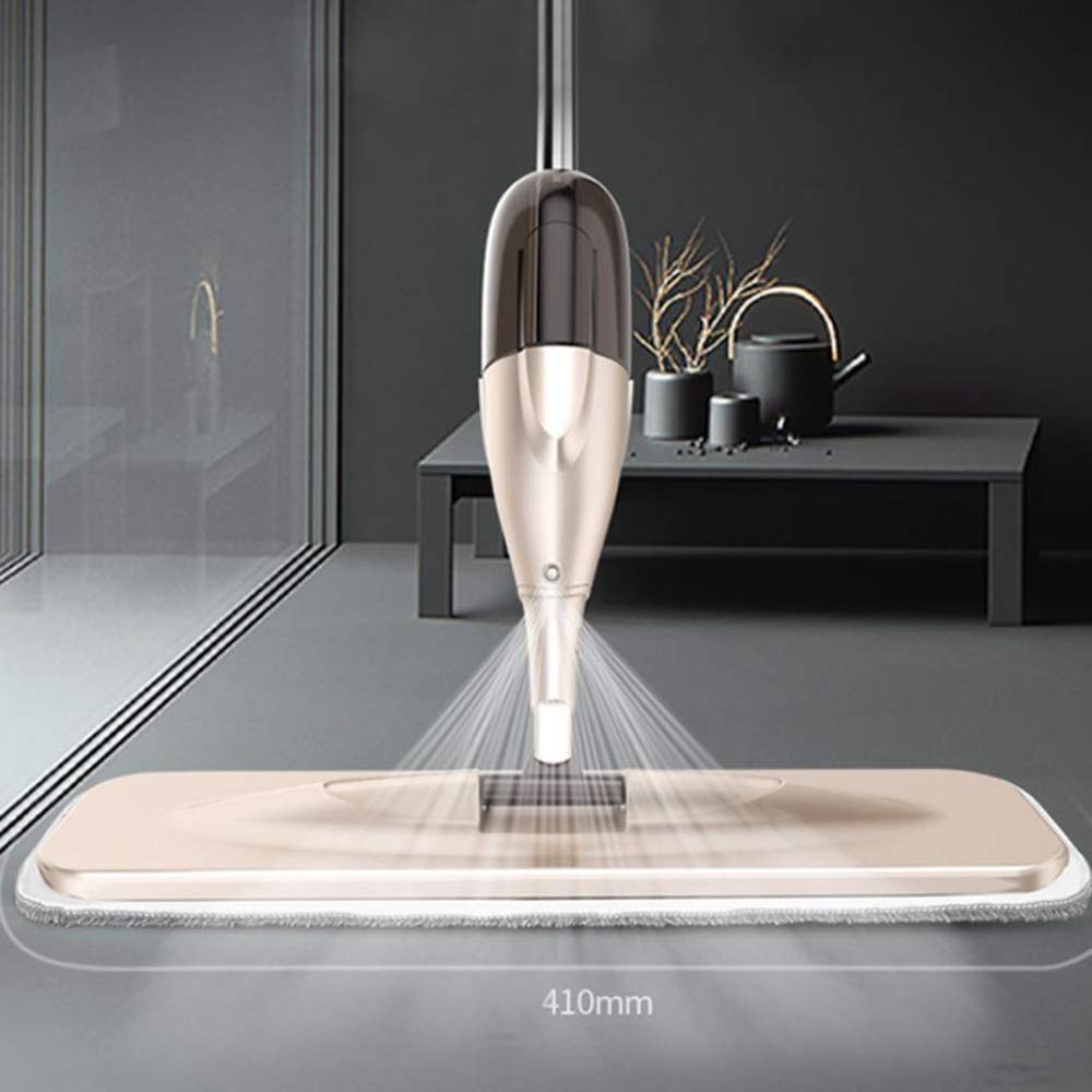 Spray Mop 2 Almohadillas De Trapeador De Microfibra Lavables 1 Raspador 360 ° Spin Hardwood Floor Cleaning Trapeador De Polvo Húmedo Y Seco,A