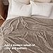 Bedsure GentleSoft Light Brown Fleece Blanket for Couch - Cozy Soft Blankets for Women, Cute Small Throws for Girls, 90x90 Inches