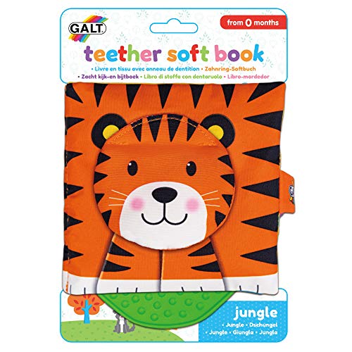 Price comparison product image Galt Toys,  Teether Soft Book - Jungle,  Baby Teether & Soft Book Toy