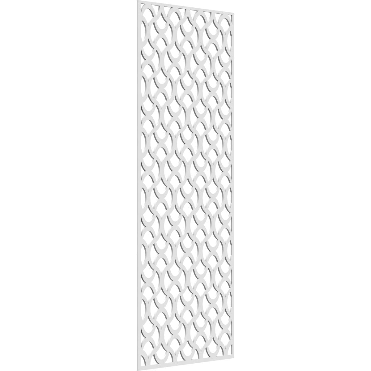 27 3/8"W x 69 3/8"H x 3/8"T Resort Decorative Fretwork Wall Panels in Architectural Grade PVC
