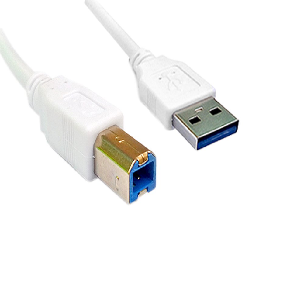 Premium USB Printer Cable - 3 Meter White -2 Premium USB Printer Cable - 3 Meter White -2