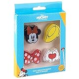 Gomas de borrar originales - pack 4 borradores de Minnie Mouse para decorar tus bolis o lápices y dejar volar tu creatividad